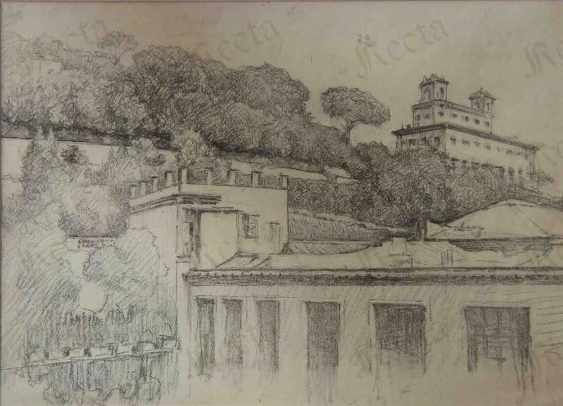 Villa Medici dallo studio di via Margutta, Roma